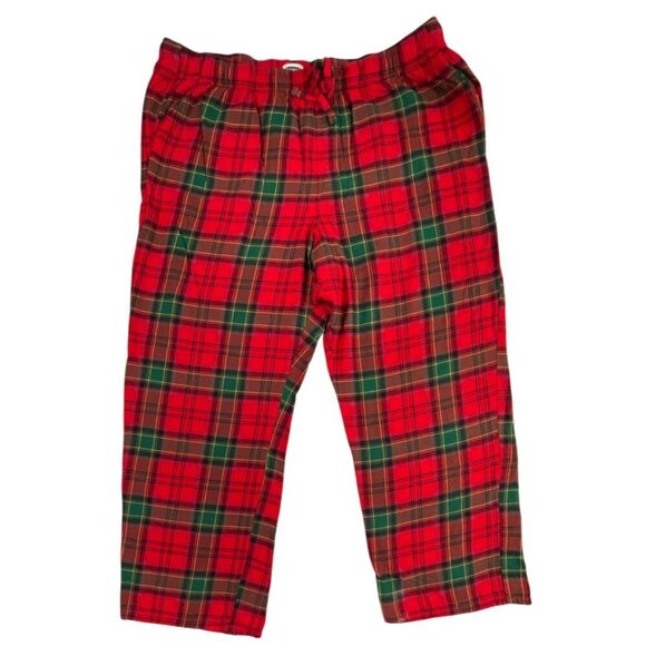 Old Navy Men's Red Tartan Plaid Pajama Pants SIZE-3XLT - Picture 1 of 5